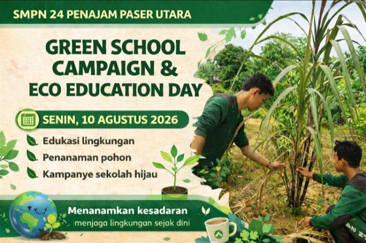 Green School Campaign & Eco Education Day SMPN 24 Penajam Paser Utara